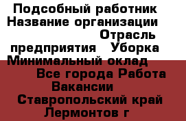 Подсобный работник › Название организации ­ Fusion Service › Отрасль предприятия ­ Уборка › Минимальный оклад ­ 17 600 - Все города Работа » Вакансии   . Ставропольский край,Лермонтов г.